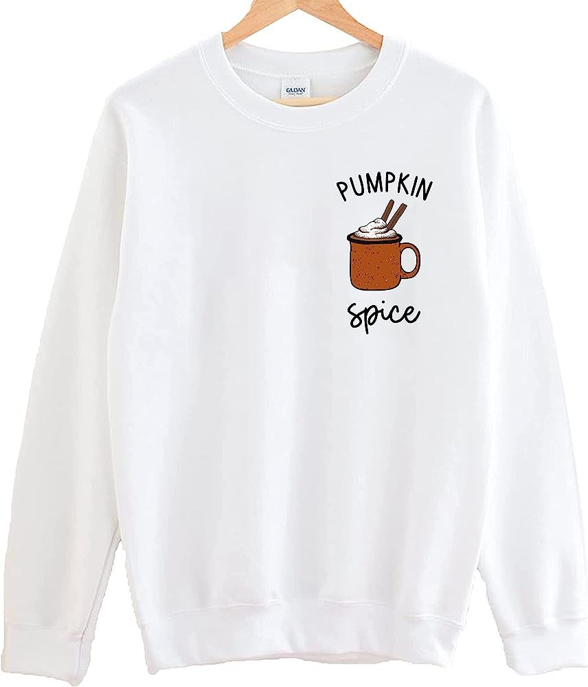 Pumpkin Spice Crewneck Sweatshirt - Fall Coffee Sweatshirt for Women | Amazon (US)