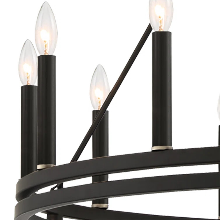Finchley Dimmable Wagon Wheel Chandelier | Wayfair North America