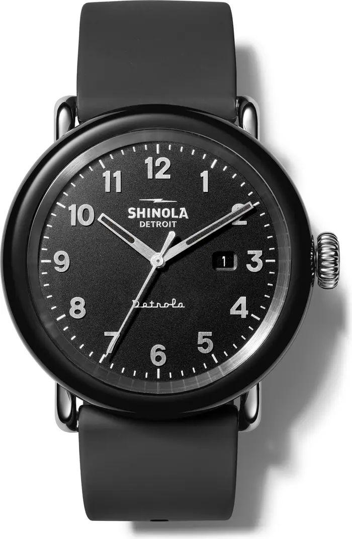 Detrola Silicone Strap Watch, 43mm | Nordstrom