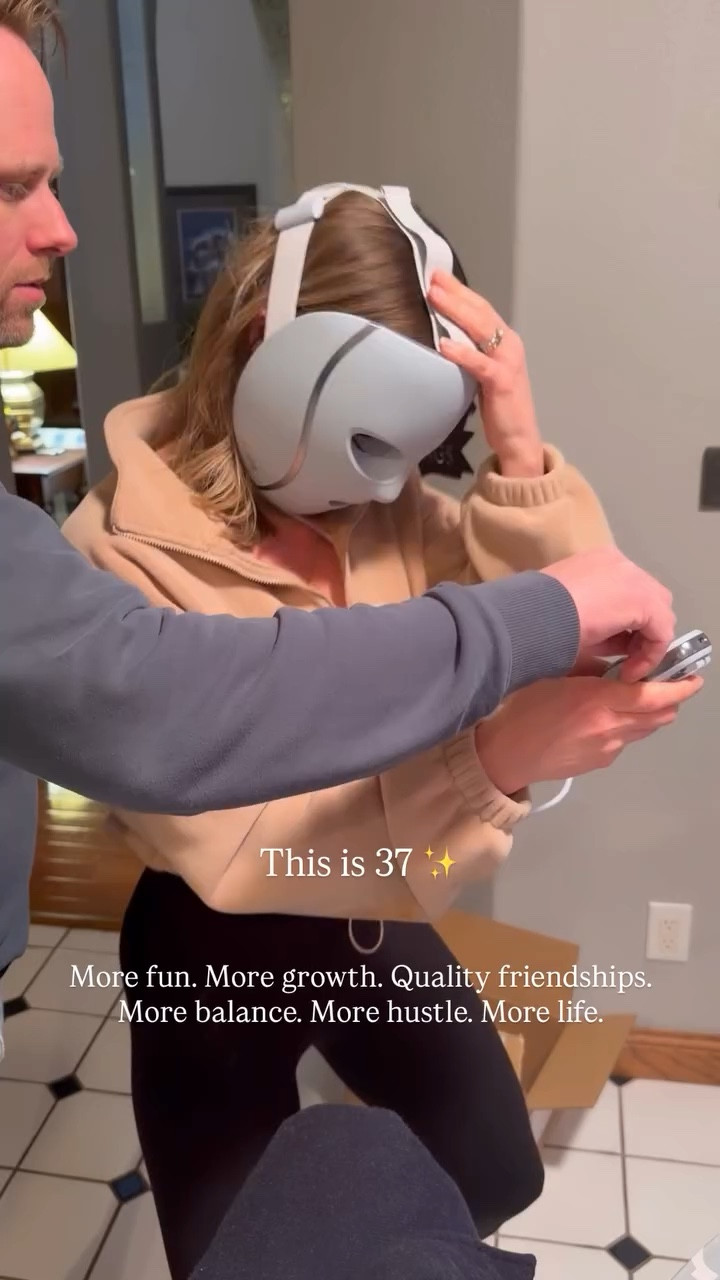 This is 37 ✨ More fun. More growth. Quality friendships. More balance. More hustle. More life.
Dustin upgraded my red light mask for my birthday and it is the coolest thing ever! Also linked to my outfit ￼

#LTKmomlife #LTKselfcare #LTKdayinmylife