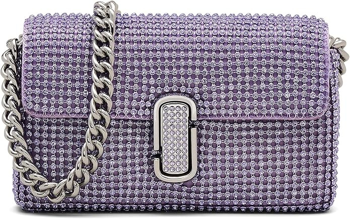 Marc Jacobs The Rhinestone J Marc Mini Shoulder Bag, Wisteria | Amazon (US)
