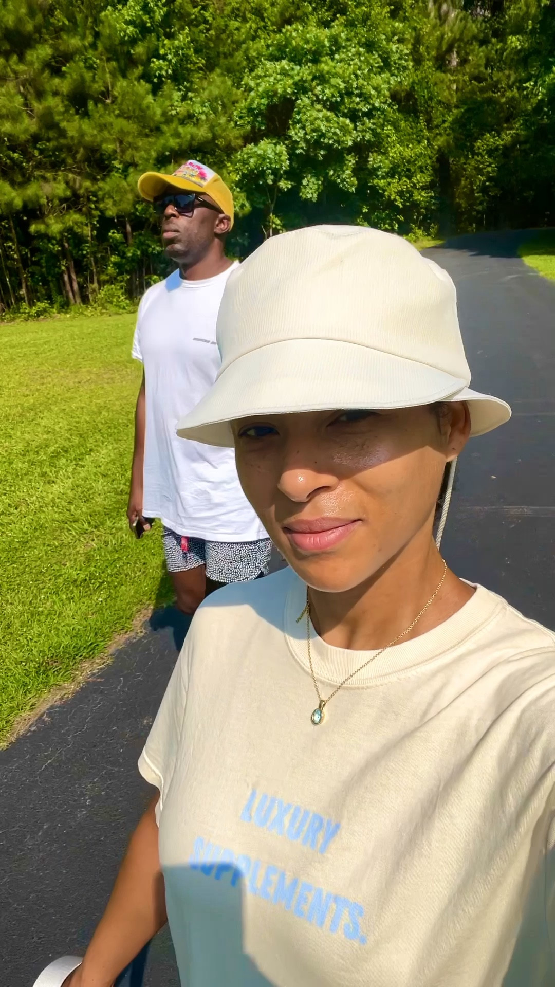 Lulu wide brim bucket hat 