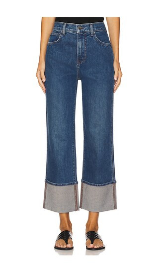 Veronica Beard Dylan High Rise Straight Leg in Blue. - size 29 | Revolve Clothing (Global)