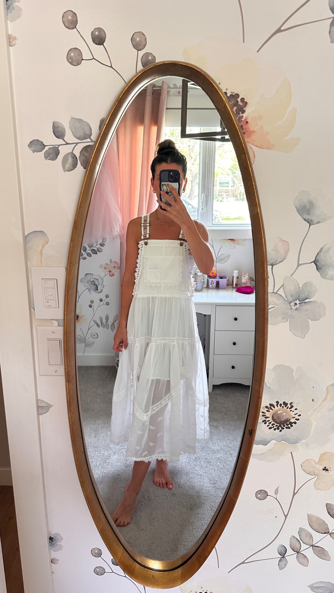 Cutest lace overall dress! I’m in a small #amazon. #amazoncanada #amazonfashion #lacedress