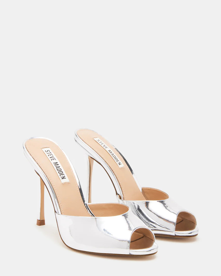 PRIYA Silver Mule | Women's Heels | Steve Madden (US)