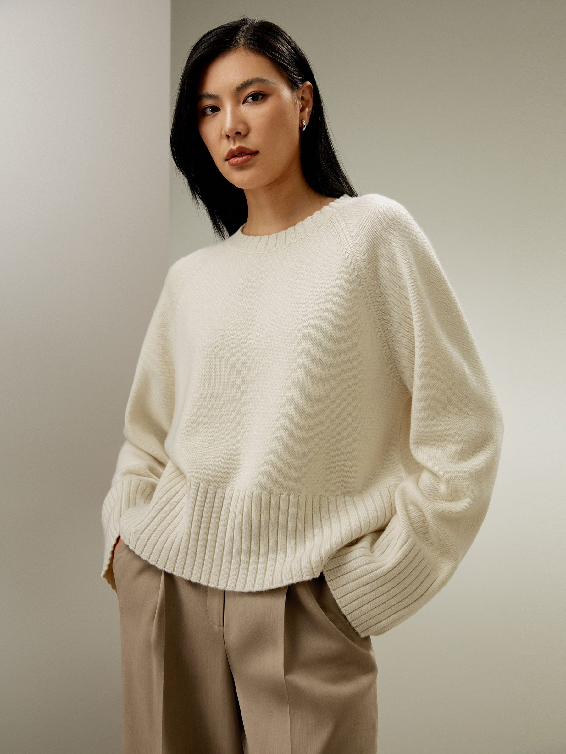 Oversized Gelato Wool-Blend Sweater | LilySilk