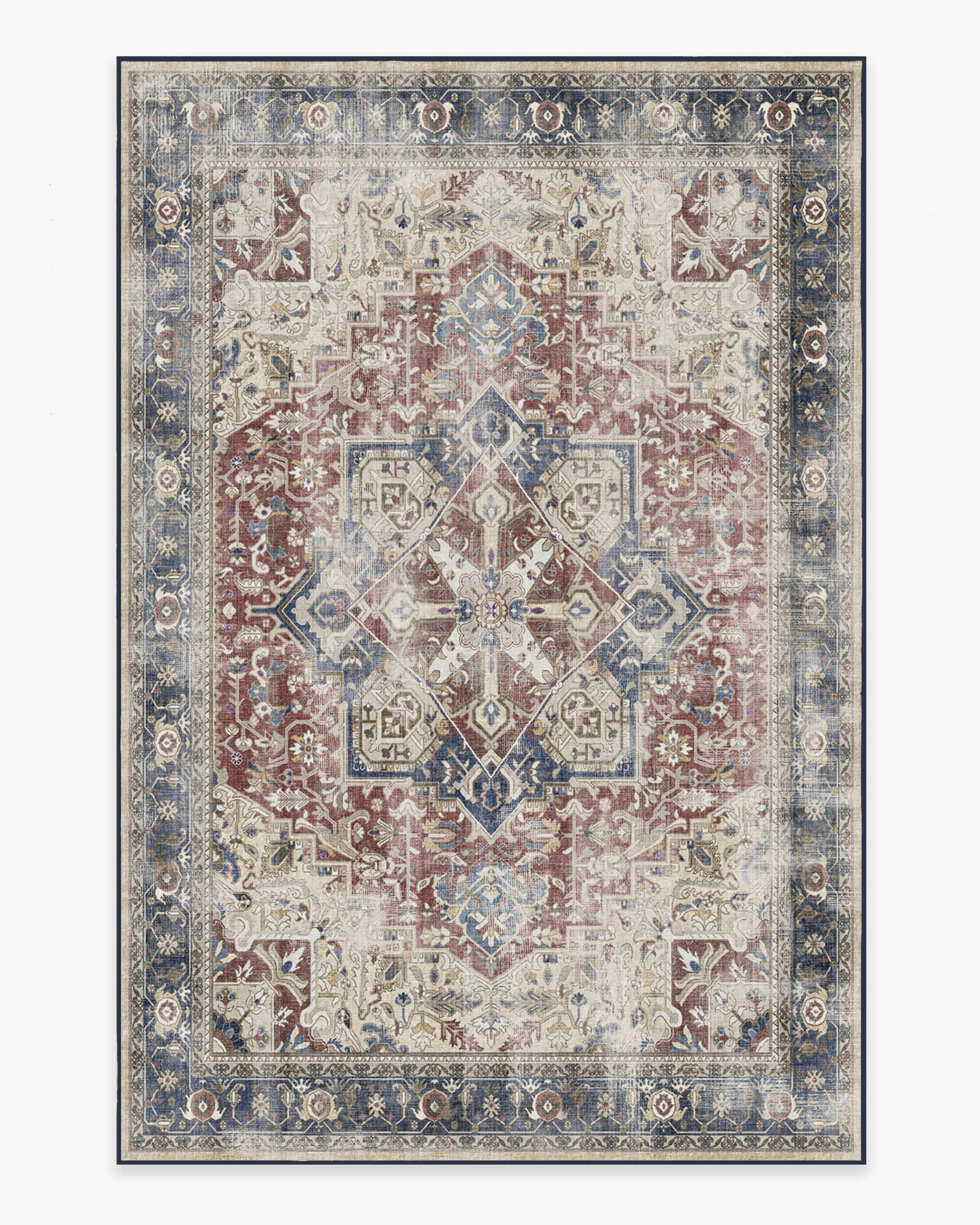 Kamran Royal Blue Rug | Ruggable