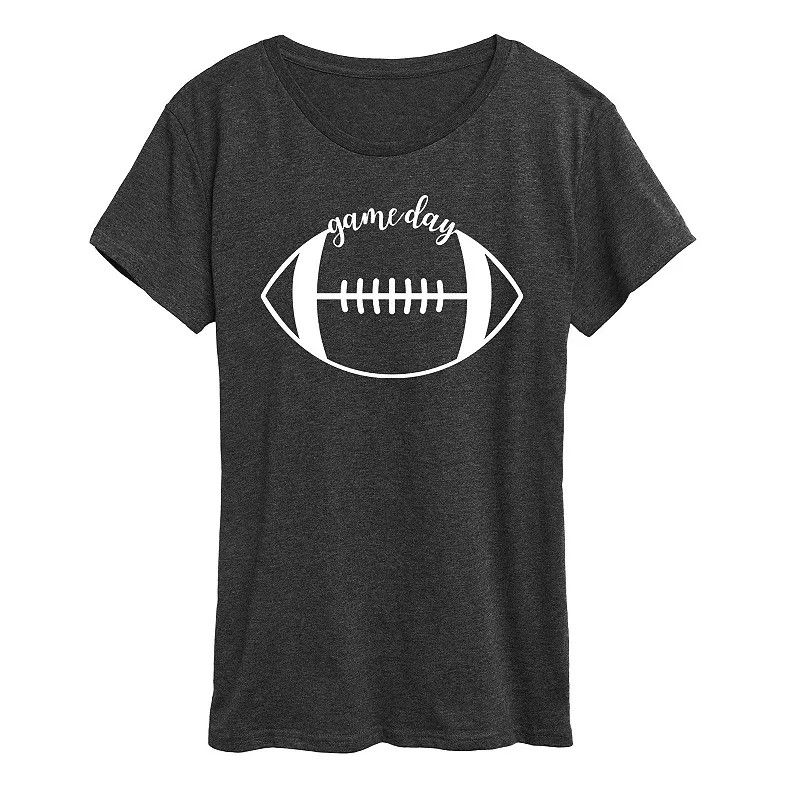 Women's Game Day Football Graphic Tee, Girl's, Size: XL, Dark Grey | Kohl's