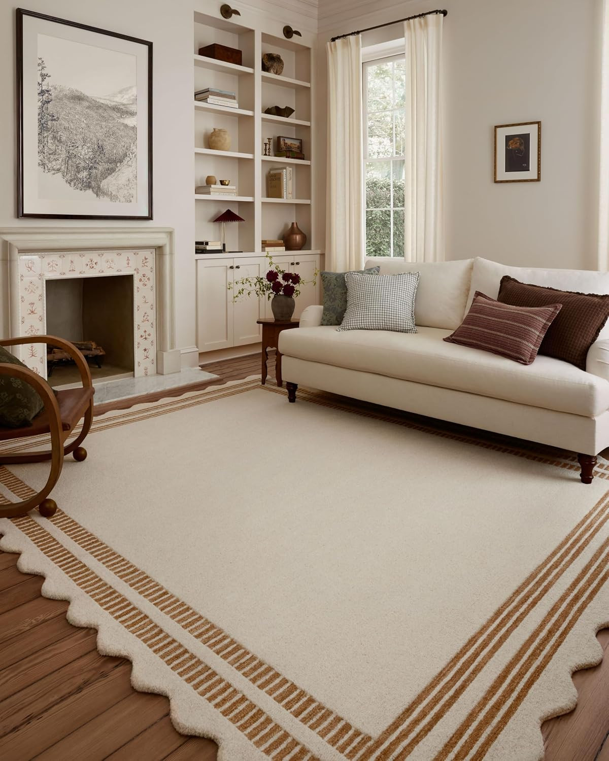 Loloi Chris Loves Julia Scottie Ivory/Rust 2'-6" x 9'-9" Runner Rug | Amazon (US)