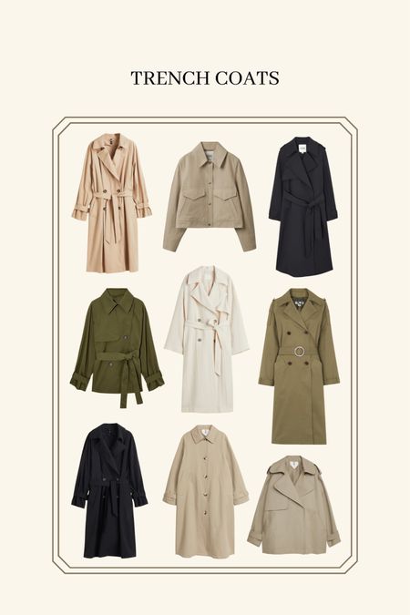 Trench Coats 🤎

Coats, jackets, neutrals, autumn, winter, jacket, coat, high street, H&M, arket, under 100

#LTKstyletip #LTKunder100 #LTKeurope