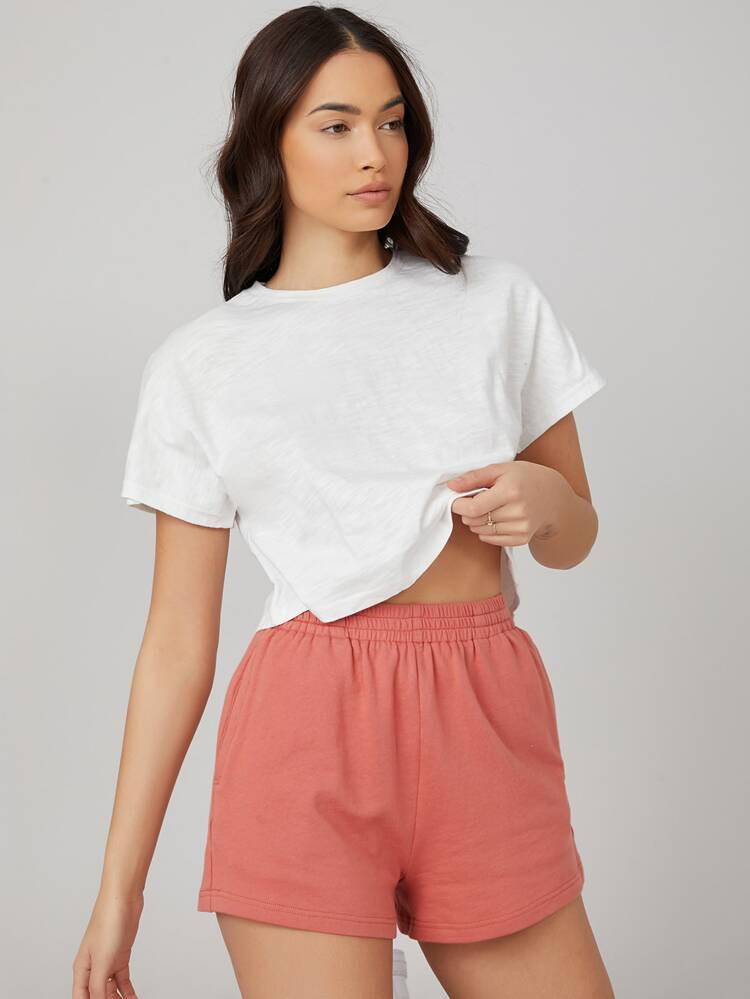 SHEIN BASICS Batwing Sleeve Top | SHEIN