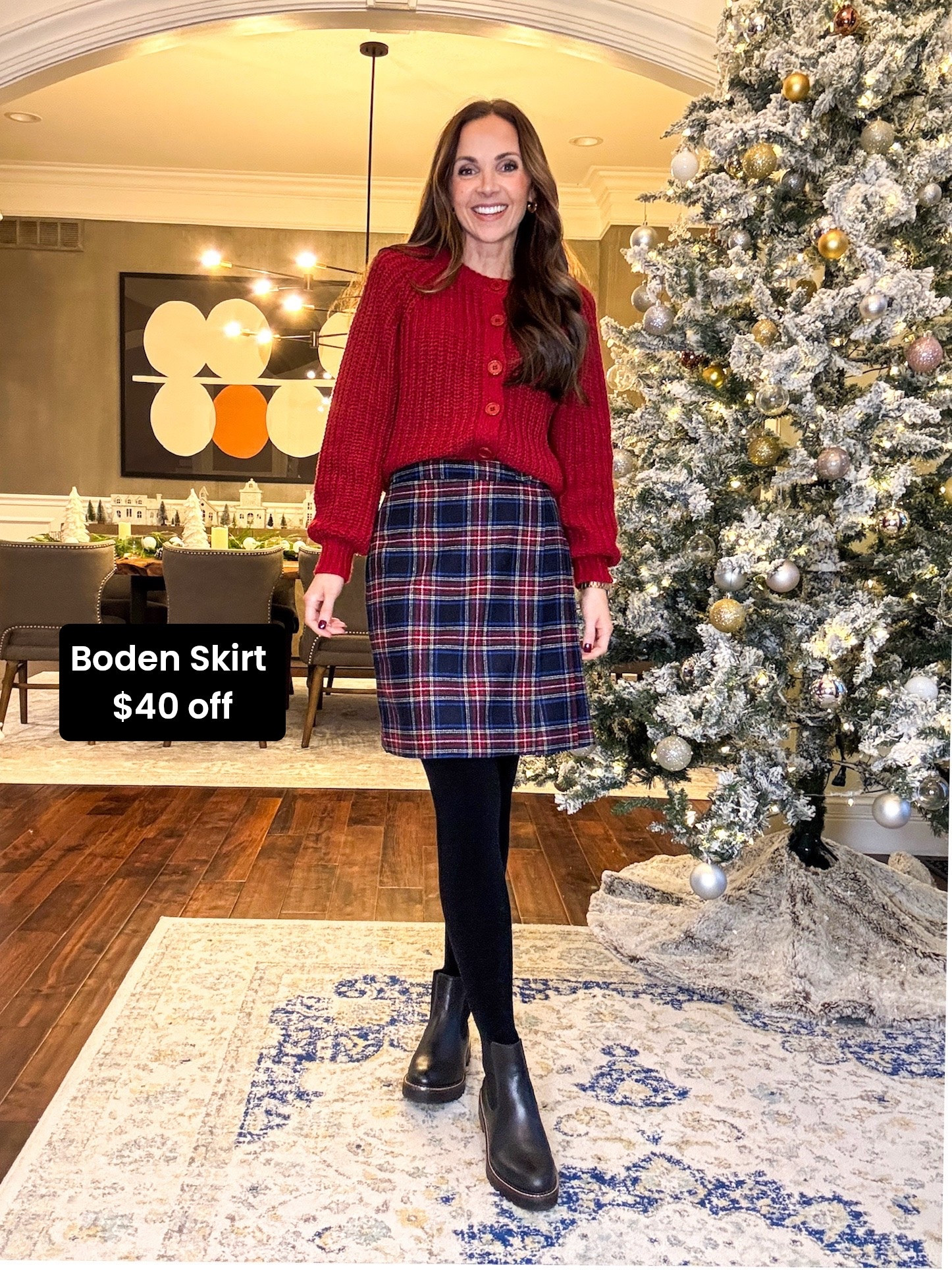@boden skirt I have been wearing on repeat is $40 off! Paired it with @amazon top, @target tights and @nordstrom boots (under $50). 

#LTKootd #LTKgrwm