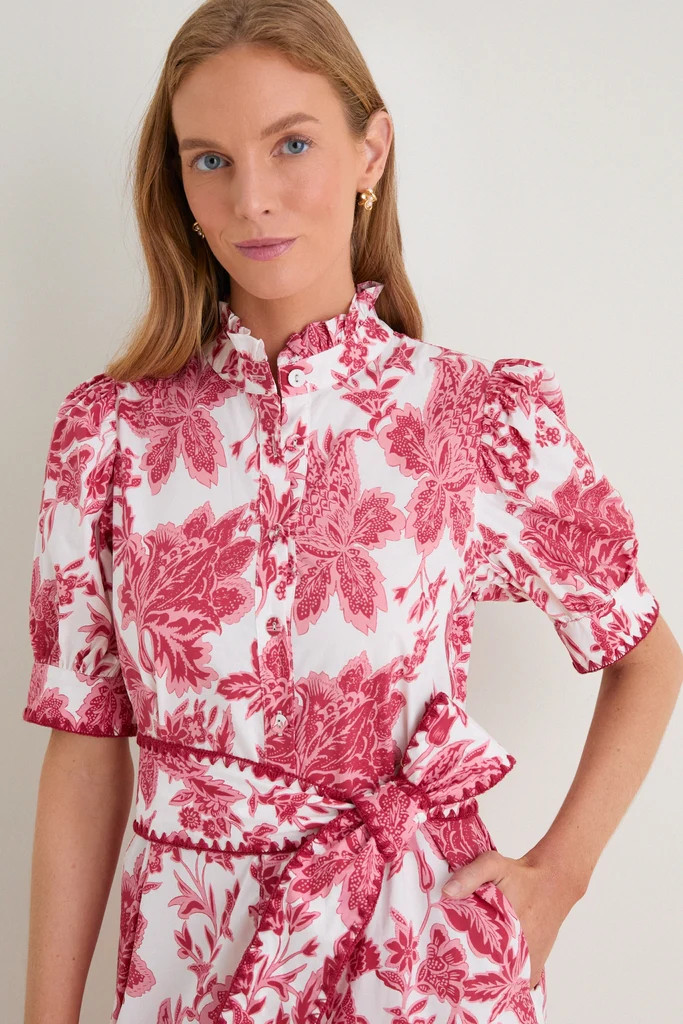 Hibiscus Floral Whipstitch Felicity Maxi Dress | Tuckernuck (US)