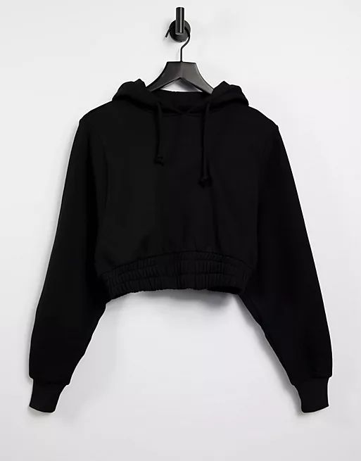 ASOS 4505 cropped hoodie with elasticated waist | ASOS | ASOS (Global)