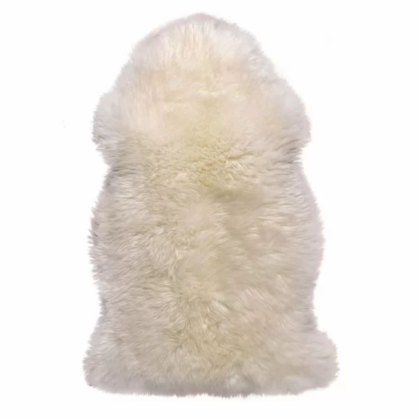 Burgett Handmade Shag Sheepskin Ivory Area Rug | Wayfair North America