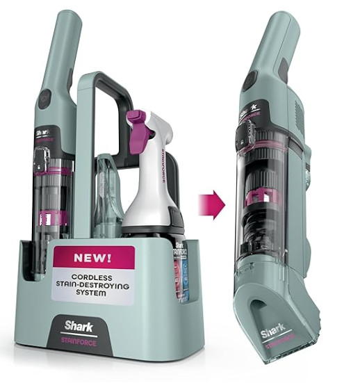 25% off! home cleaning tool

Shark StainForce Cordless Portable Spot, Stain, & Odor Remover System for Carpets, Area Rugs, Upholstery, Stairs, with Storage Caddy, Accessories, and Full-Size Cleaning Solution, HX101 (NEW) handheld home cleaning home trending item 

 