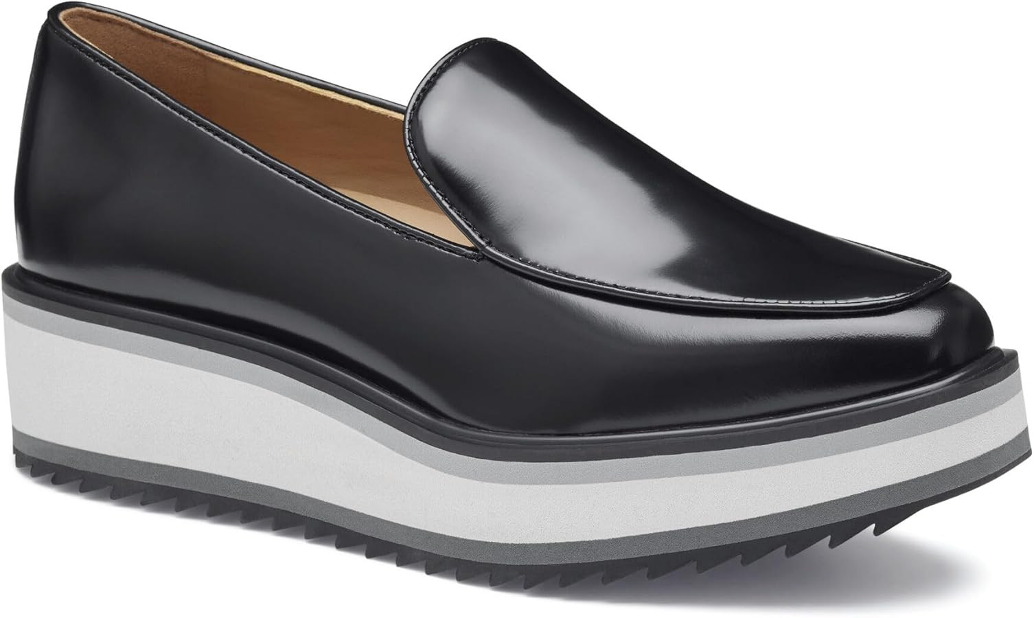 Johnston & Murphy Women’s Gracelyn Venetian Shoes, Leather Platform Shoes for Women, Slip On Pl... | Amazon (US)