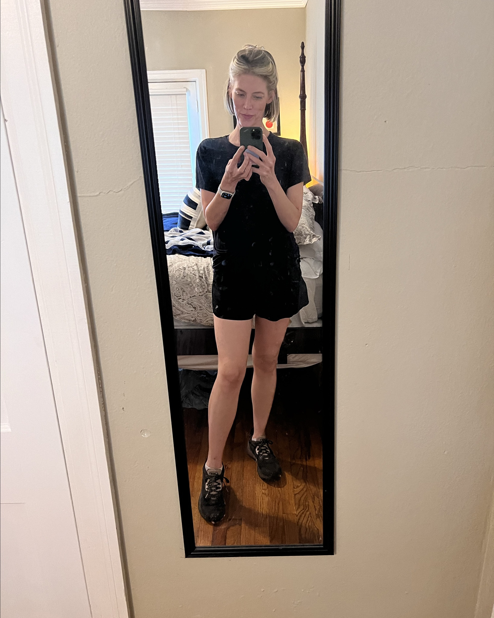 Gym outfit for women. Active wear for women. Running shorts outfit. hot girl walk outfit. Dog walk outfit. Under Armour gym clothes. What to wear to the gym. Active wear for tall women. 

Top and shorts from Target. Size large shorts. Size small top. Sports bra from Under Armour is size medium. Sneakers from UA Project Rock collection size 12 women’s. 

Linked similar options from Amazon, Target and UA. Project Rock is the greatest collection for active wear. Most TTS. You’ll love them. 

For reference I am 6 ft tall. Weight 145. Bra size 36A. Waist measurement 30. Hips 37  

#LTKSummerSales #LTKActive #LTKFitness