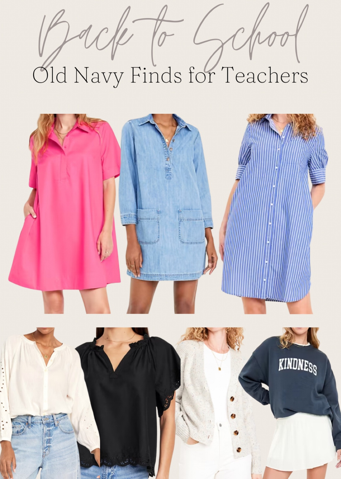 Back to school shopping is always a fun time!! Old Navy has lots of perfect new releases for all my teachers out there. ✏️🚌📓

#LTKSummerSales #LTKFindsUnder100 #LTKStyleTip