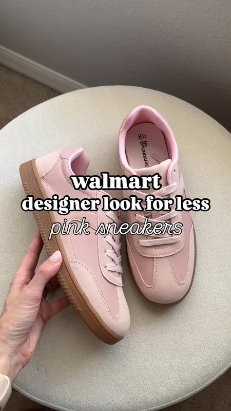 Pink cout sneakers from Walmart!

**sizing
Sneakers: 8.5, these fit tts for me
Overalls: xs, these fit slightly oversized
Sweater tank: xs, fits ttss

#LTKxWalmart #LTKVideo #LTKShoeCrush