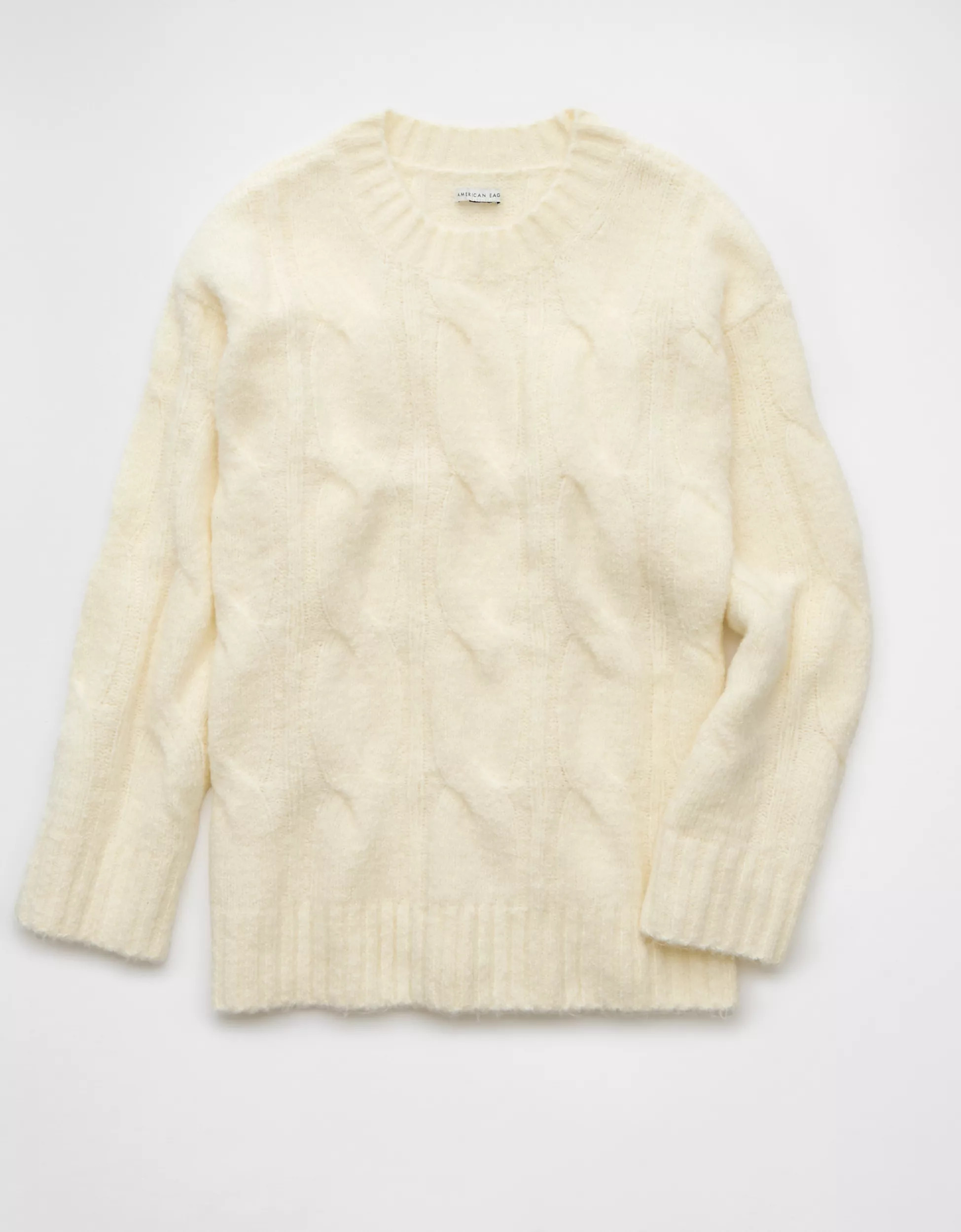 AE Whoa So Soft Cable Knit Sweater | Aerie