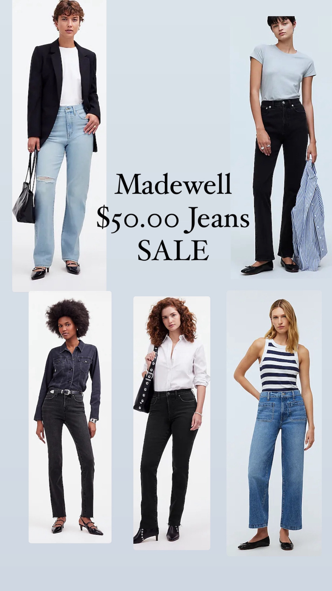 Madewell $50.00 jeans sale 

#LTKSaleAlert #LTKxMadewell #LTKFindsUnder50