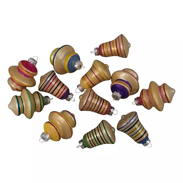 Purple Gold Finial and Bell 12-pc. Ornament Set | Kirkland's Home