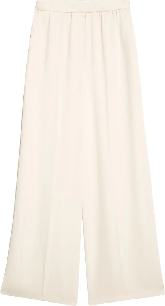 Satin Back Crepe Wide Leg Pants | Nordstrom