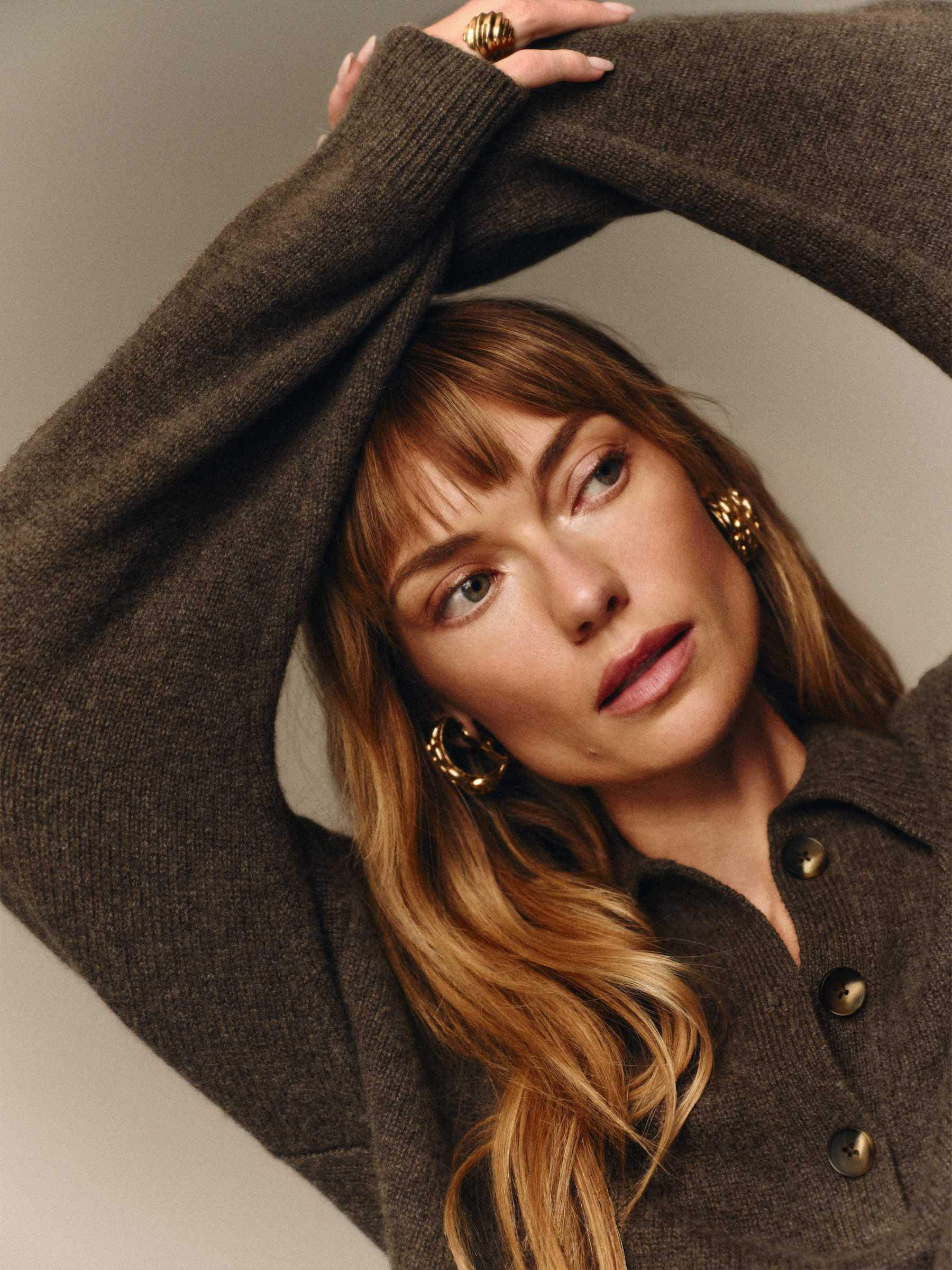 Brooklyn Cashmere Polo Sweater | Reformation (Global)