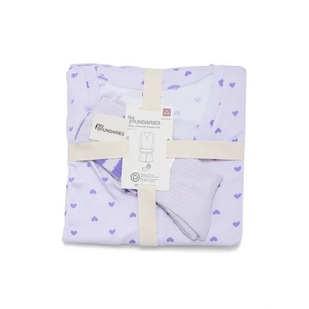 No Boundaries Women's Giftable Long Sleeve Henley Sleep Top and Short Set with Socks, 3-Piece, Sizes XXS to 3X | Walmart (US)