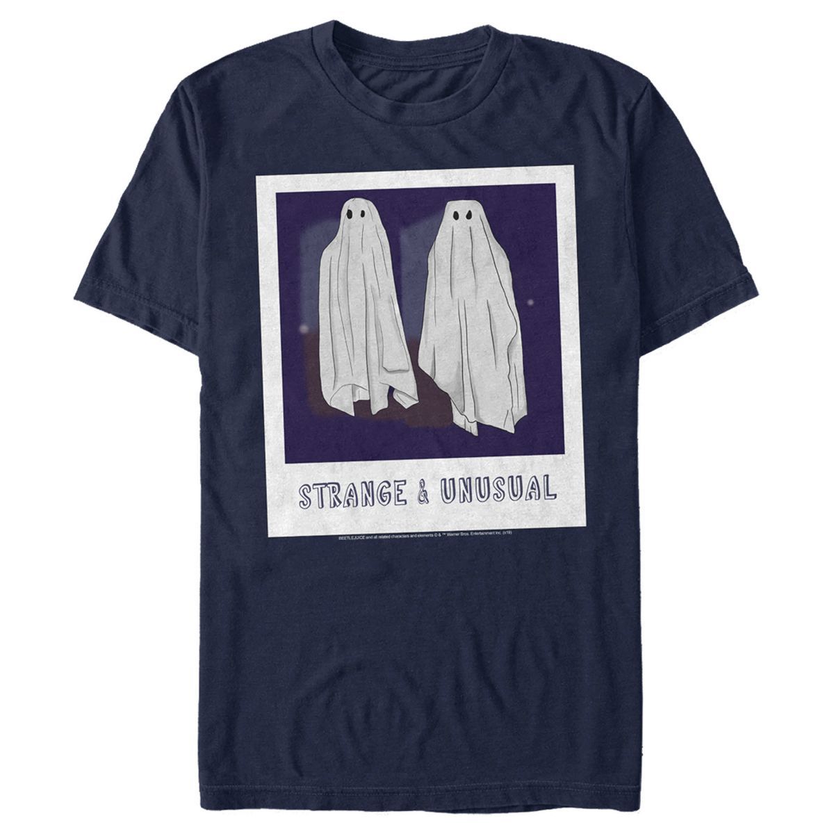 Men's Beetlejuice Halloween Strange and Unusual Ghost Photo T-Shirt | Target
