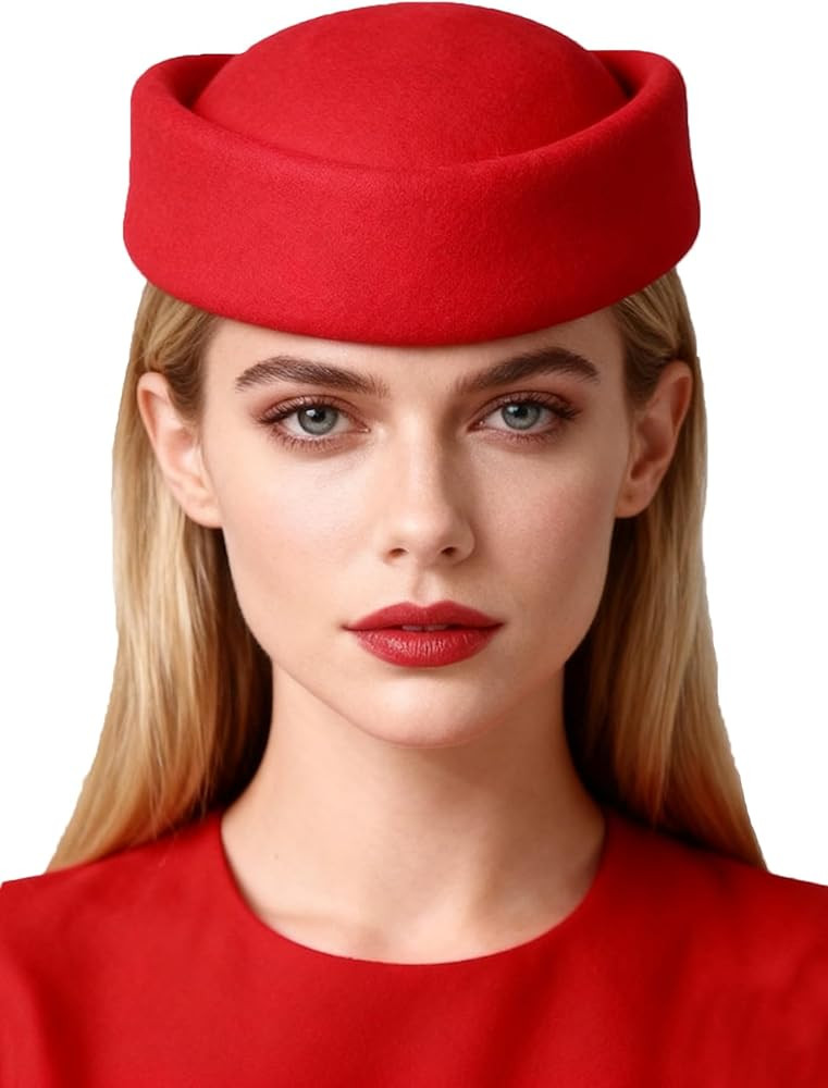 Small Top Hats for Women Elegant Millinery Beret Wool Felt Fedoras Ladies Wedding Bride Church 20... | Amazon (US)