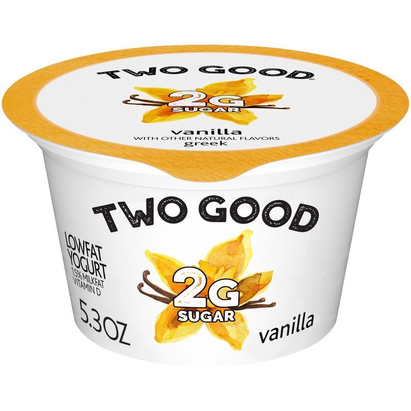 Two Good Low Fat Lower Sugar Vanilla Greek Yogurt - 5.3oz Cup | Target