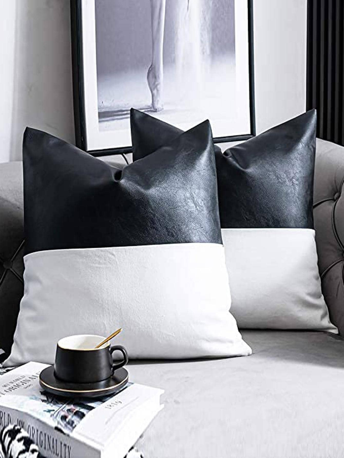 1pc Two Tone Cushion Cover Without Filler, Minimalist Decorative Throw Pillow Case For Home | SHEIN