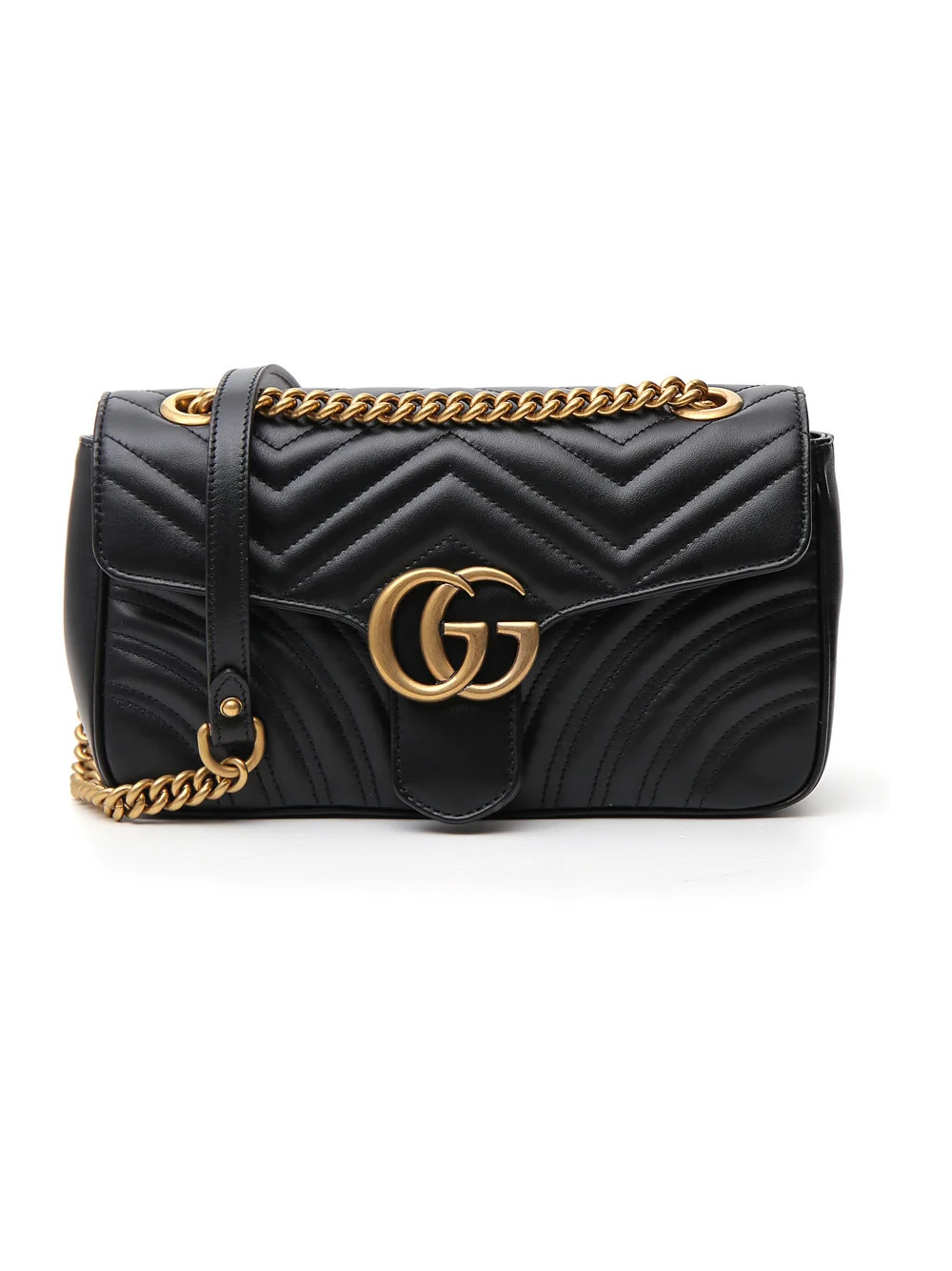 Gucci GG Marmont Matelassé Small Shoulder Bag | Cettire Global
