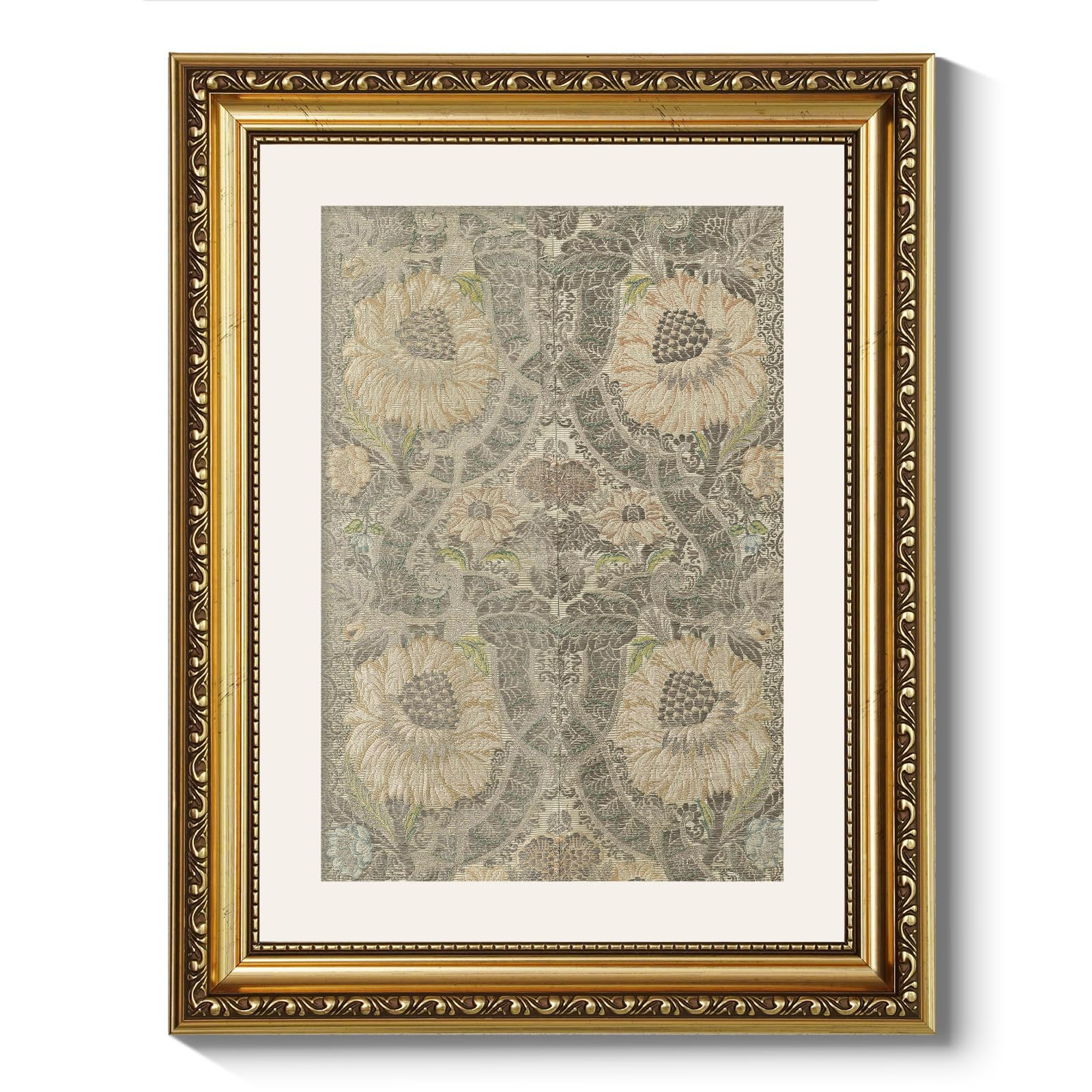 ARPEOTCY Gold Framed Canvas Wall Art, Living Room Bedroom Boho Wall Decor, Rustic Farmhouse Cotta... | Amazon (US)