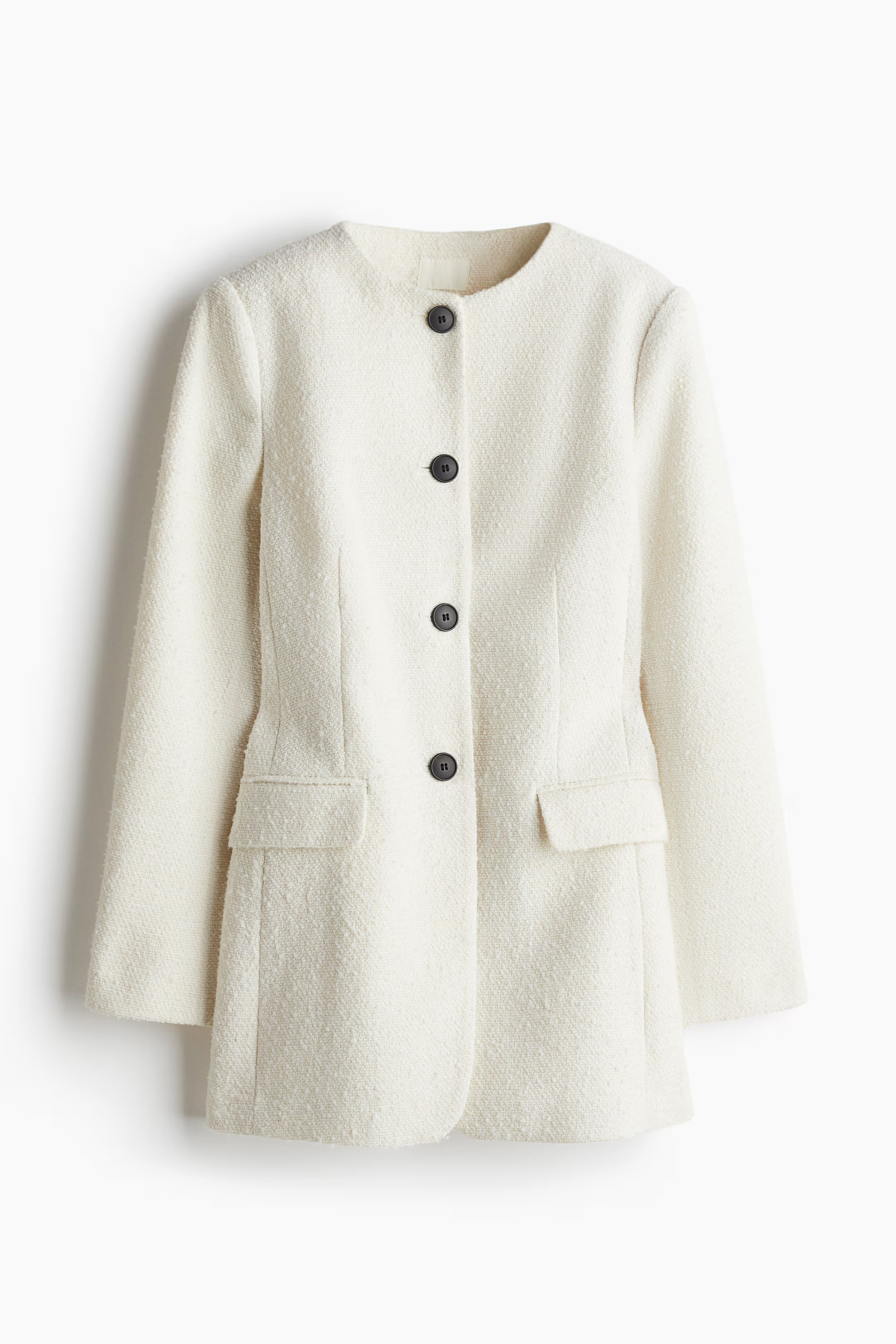 Fitted Jacket - Cream - Ladies | H&M US | H&M (US + CA)