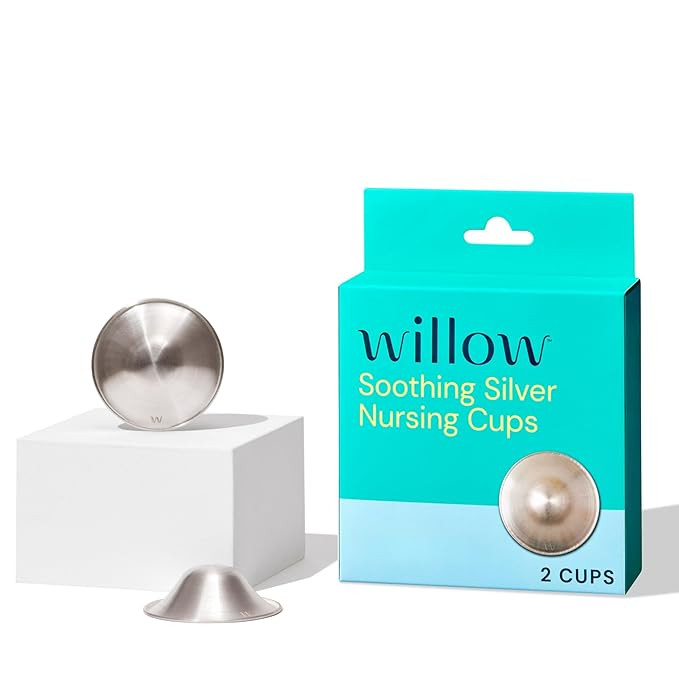 Willow - Silver Nursing Cups, 2 Pack, Breastfeeding Nipple Covers for Protection & BPA Free | Amazon (US)