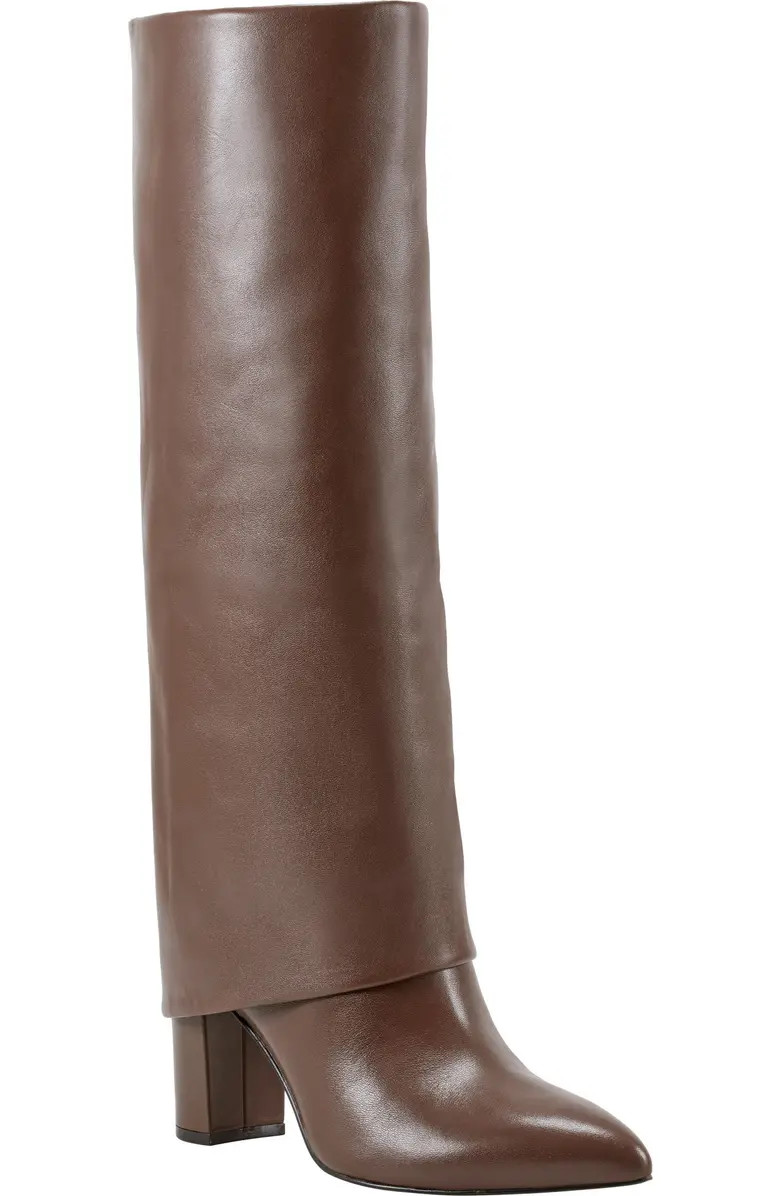 Leina Foldover Shaft Pointed Toe Knee High Boot (Women) | Nordstrom