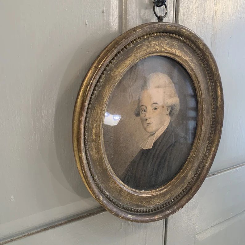 Antique Georgian portrait of The Rev Isaac Nelson | Etsy (US)