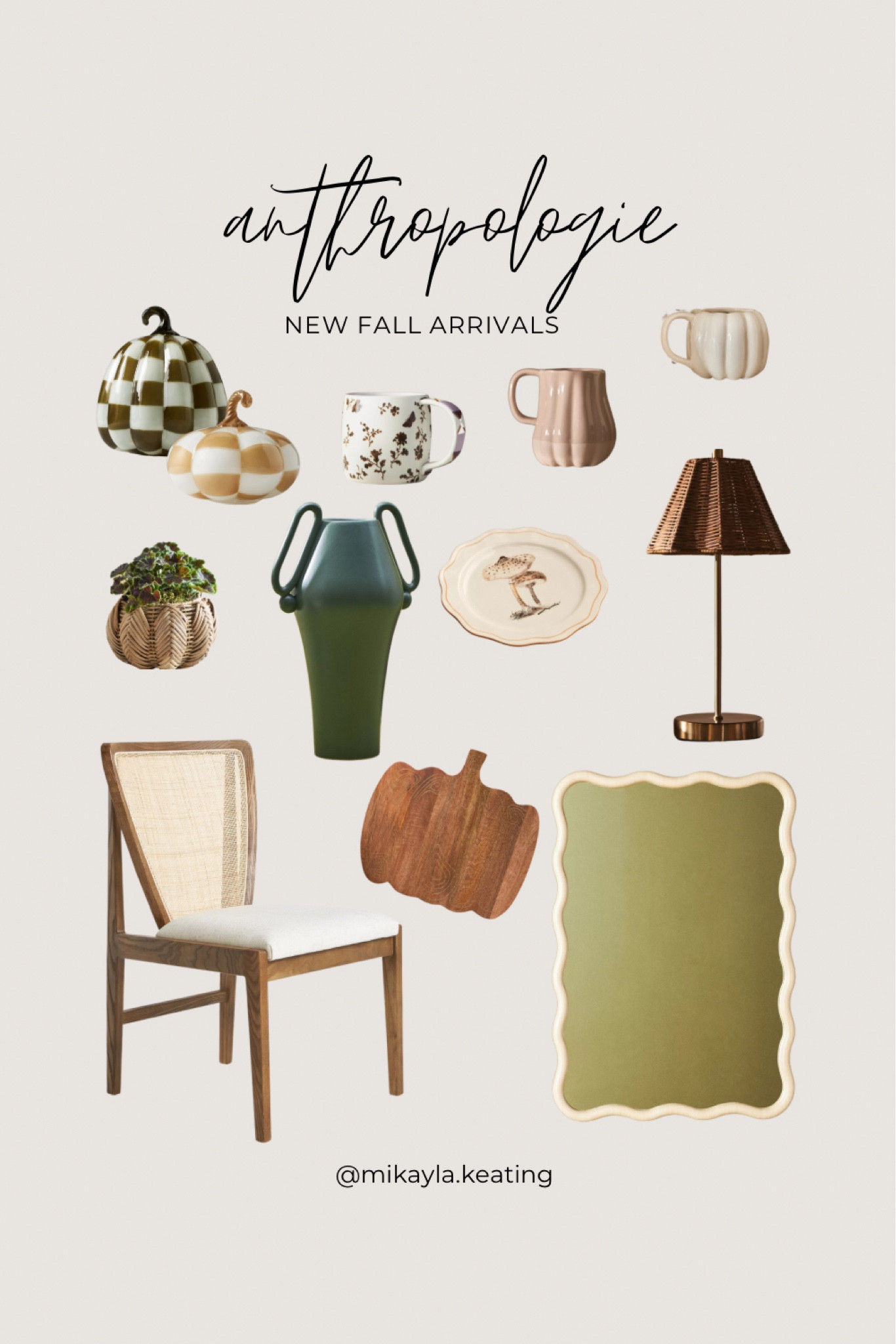 Fall Arrivals at Anthropologie

Vase, pumpkin, lamp, dining chair, mirror, mug, planter, rattan, plate

#LTKSeasonal #LTKHome