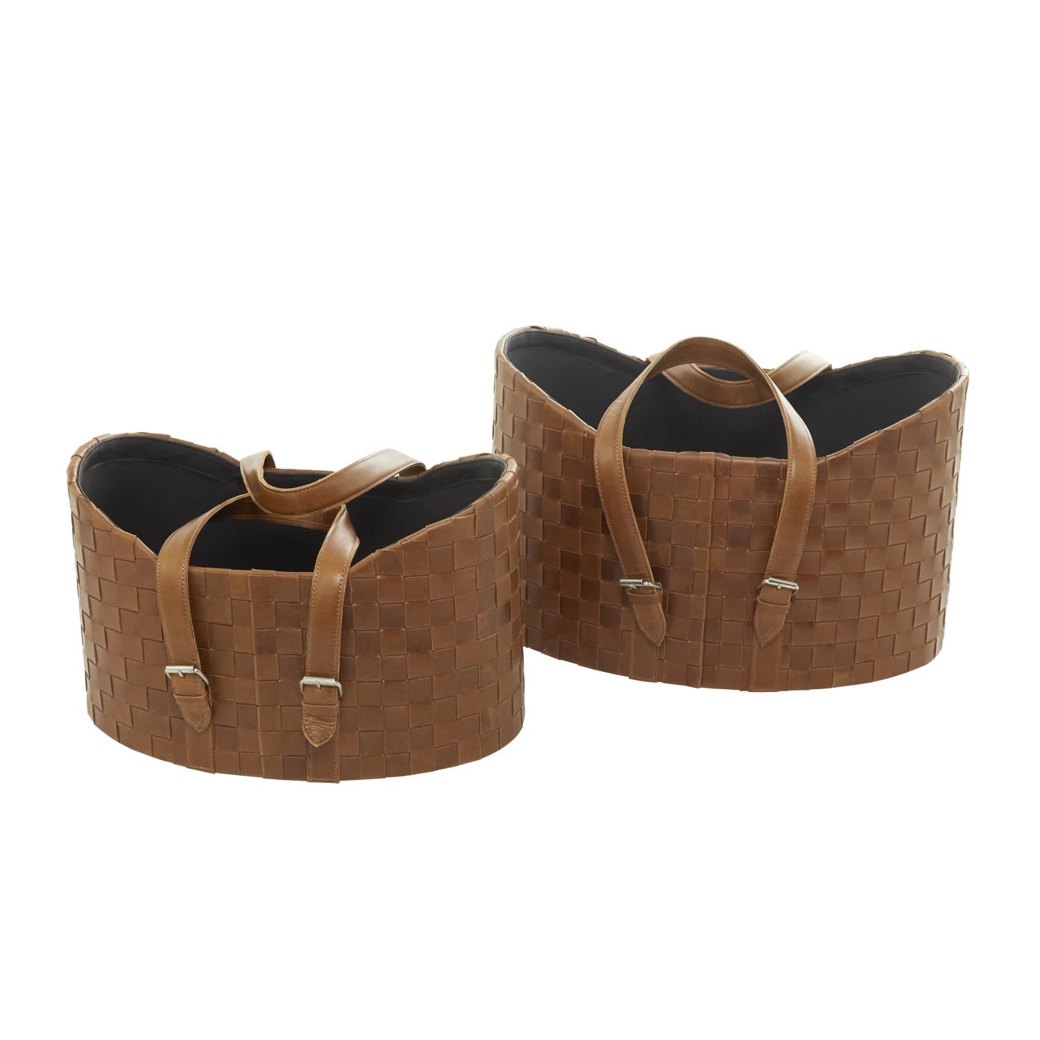 Nesting Leather Basket - Set of 2 | Wayfair North America