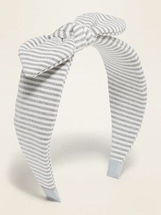 Striped Jersey Bow-Tie Headband for Girls | Old Navy (US)