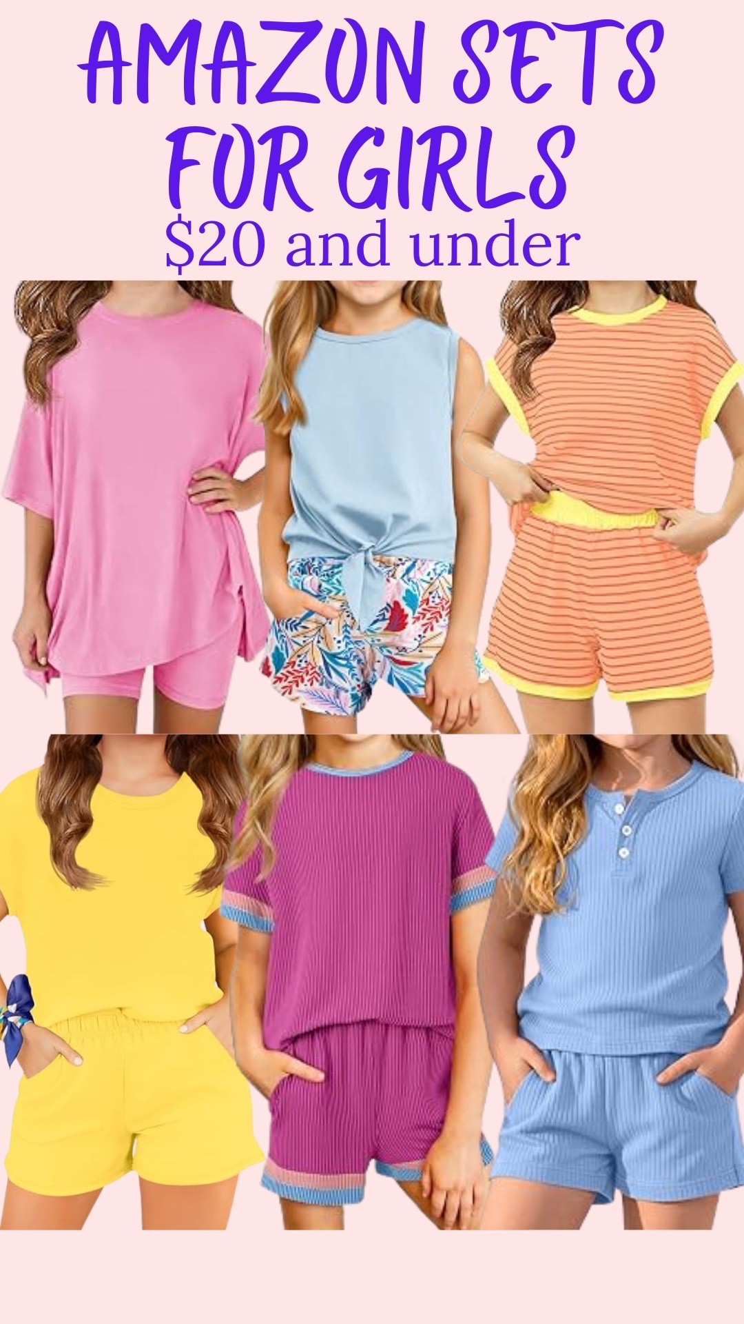Amazon matching sets for girls under $20

#LTKootd
