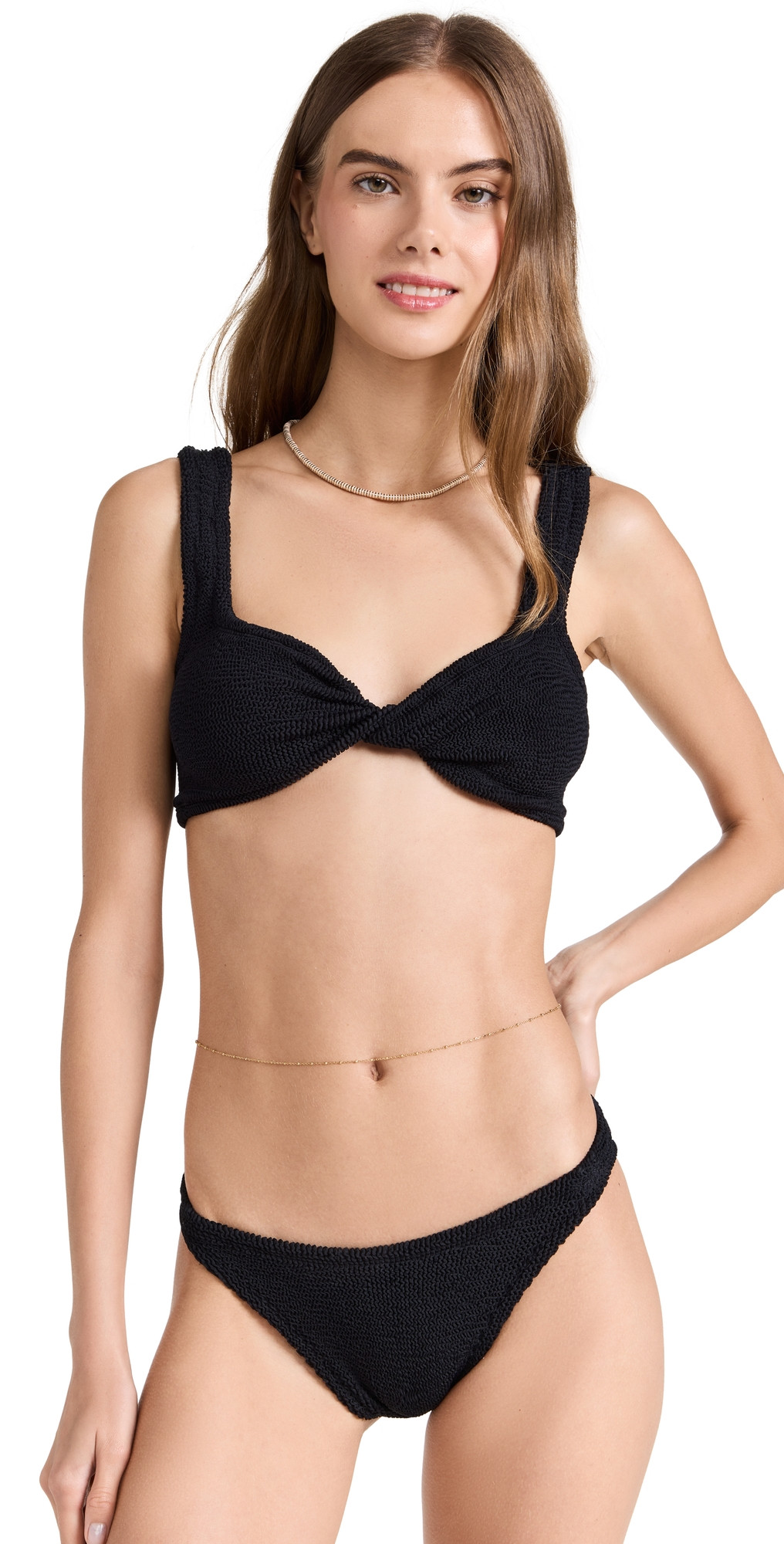 Hunza G Juno Bikini Set Black One Size | Shopbop