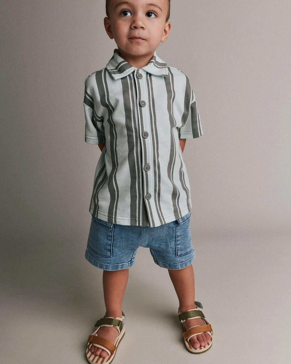 Toddler Boy Cargo Shorts in Denim - Otter Avenue | Carter's | Carter's Inc