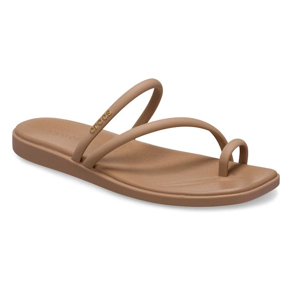 Women's Crocs Miami Toe Loop Flip Flop Sandals 6 Milk Chocolate | Scheels