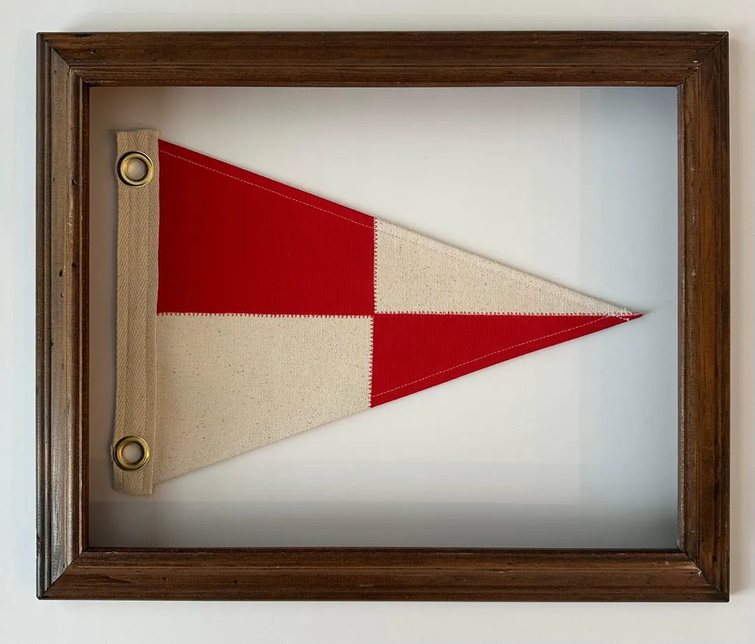 Red Signal Checkered - Pennant Sailing Flag - Etsy | Etsy (US)