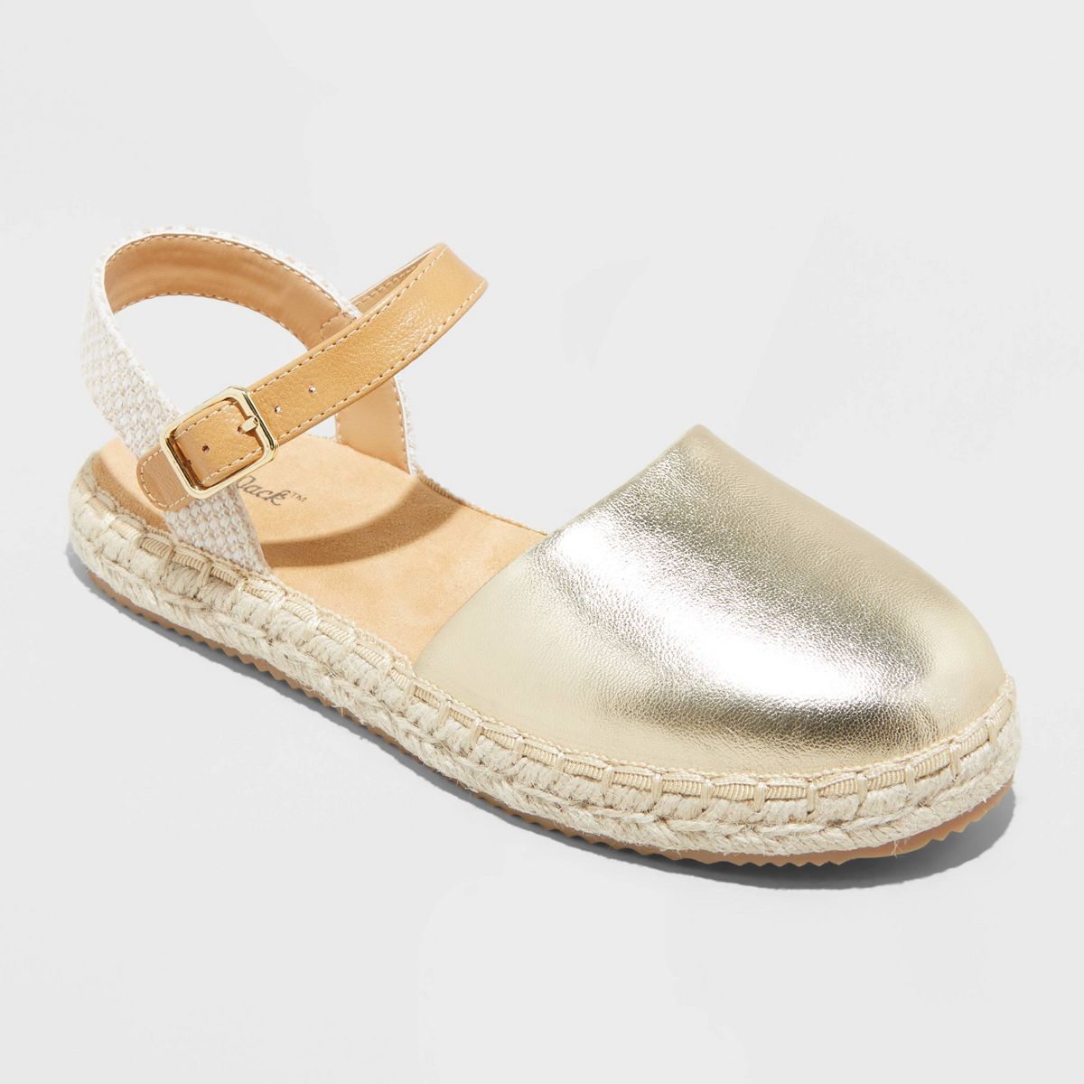 Kids' Luna Jute Espadrille Sandals - Cat & Jack™ Gold | Target