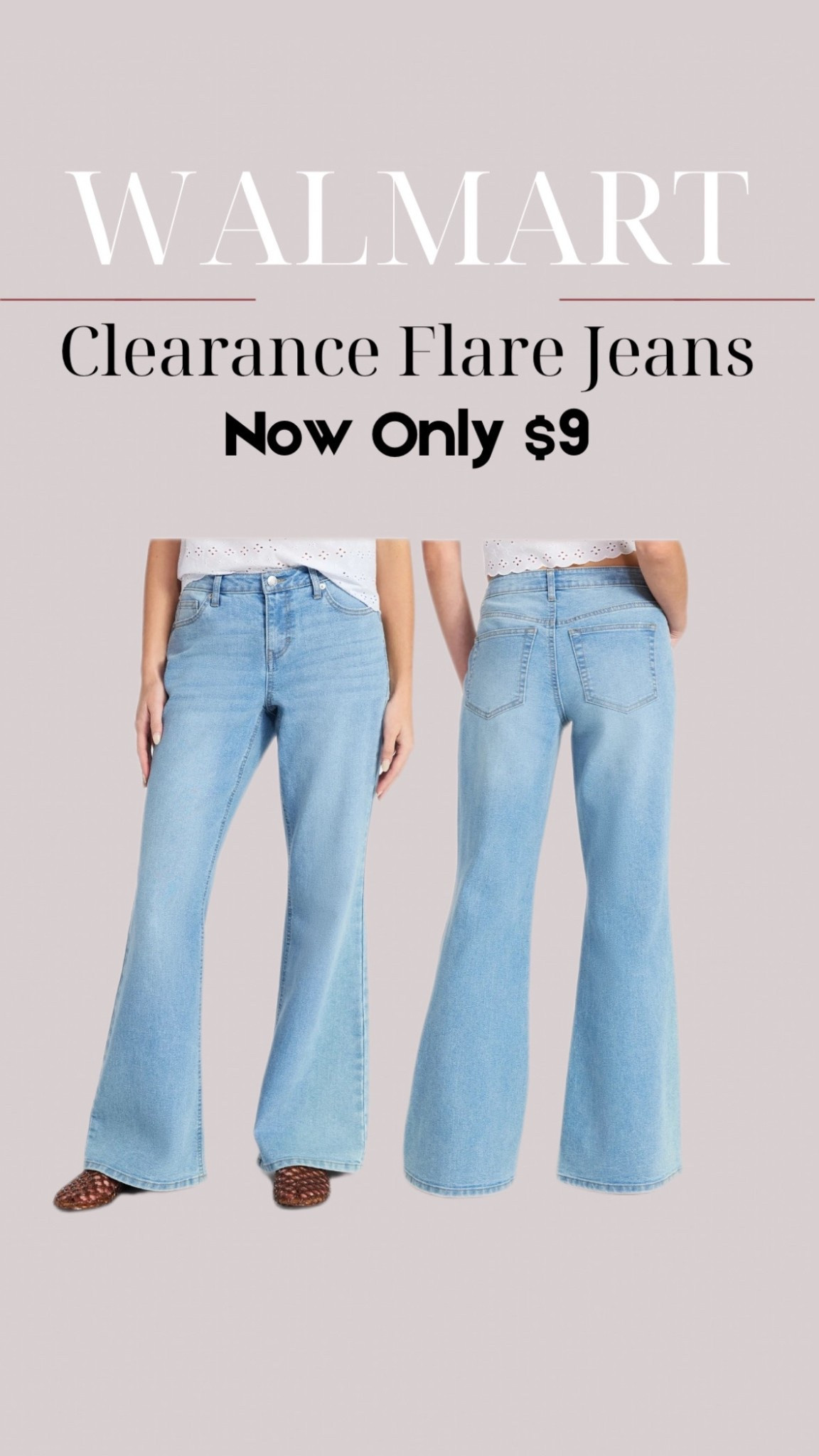 Clearance flare jeans 

#LTKmomlife #LTKSeasonal #LTKSaleAlert